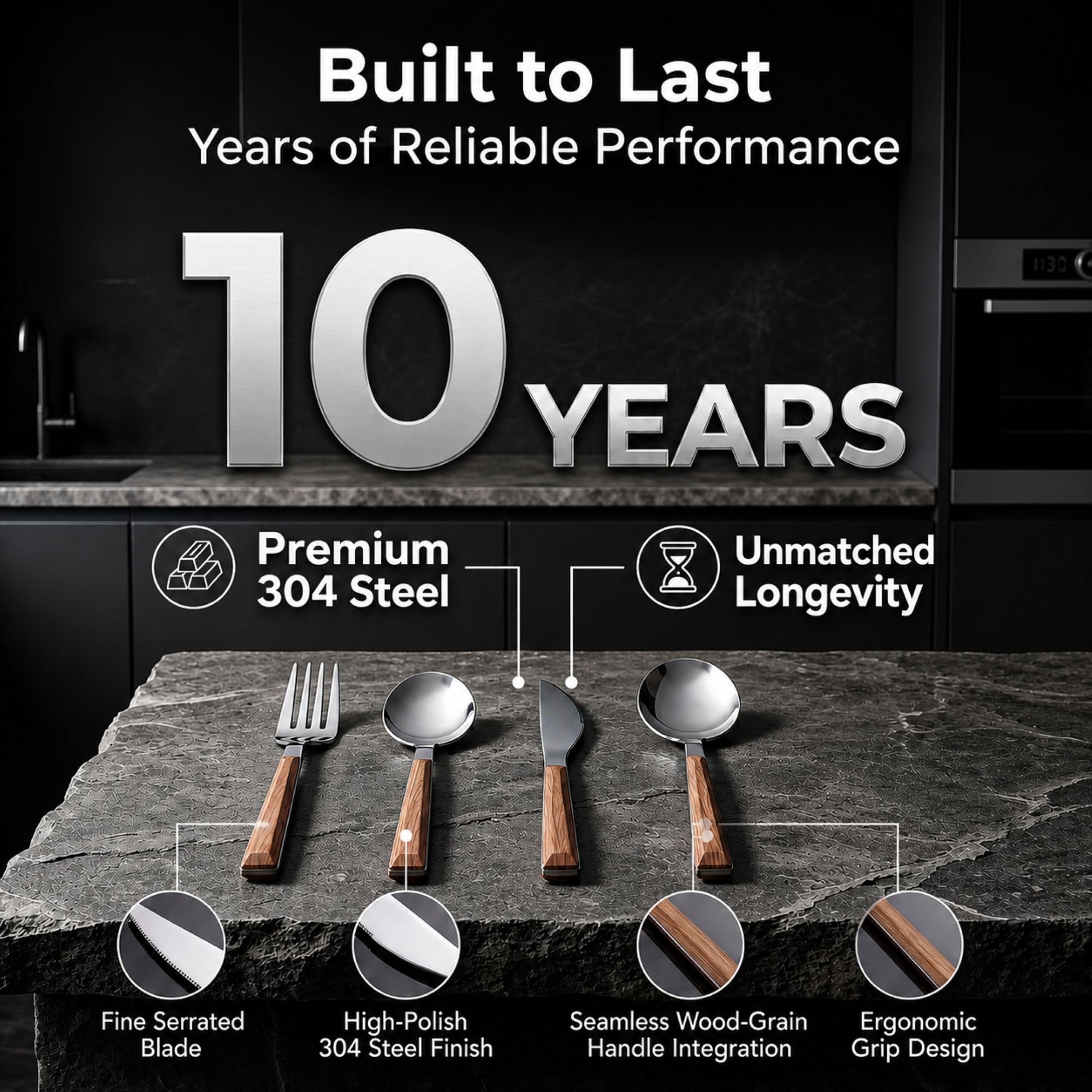 NANVARA flatware in an everyday table setting