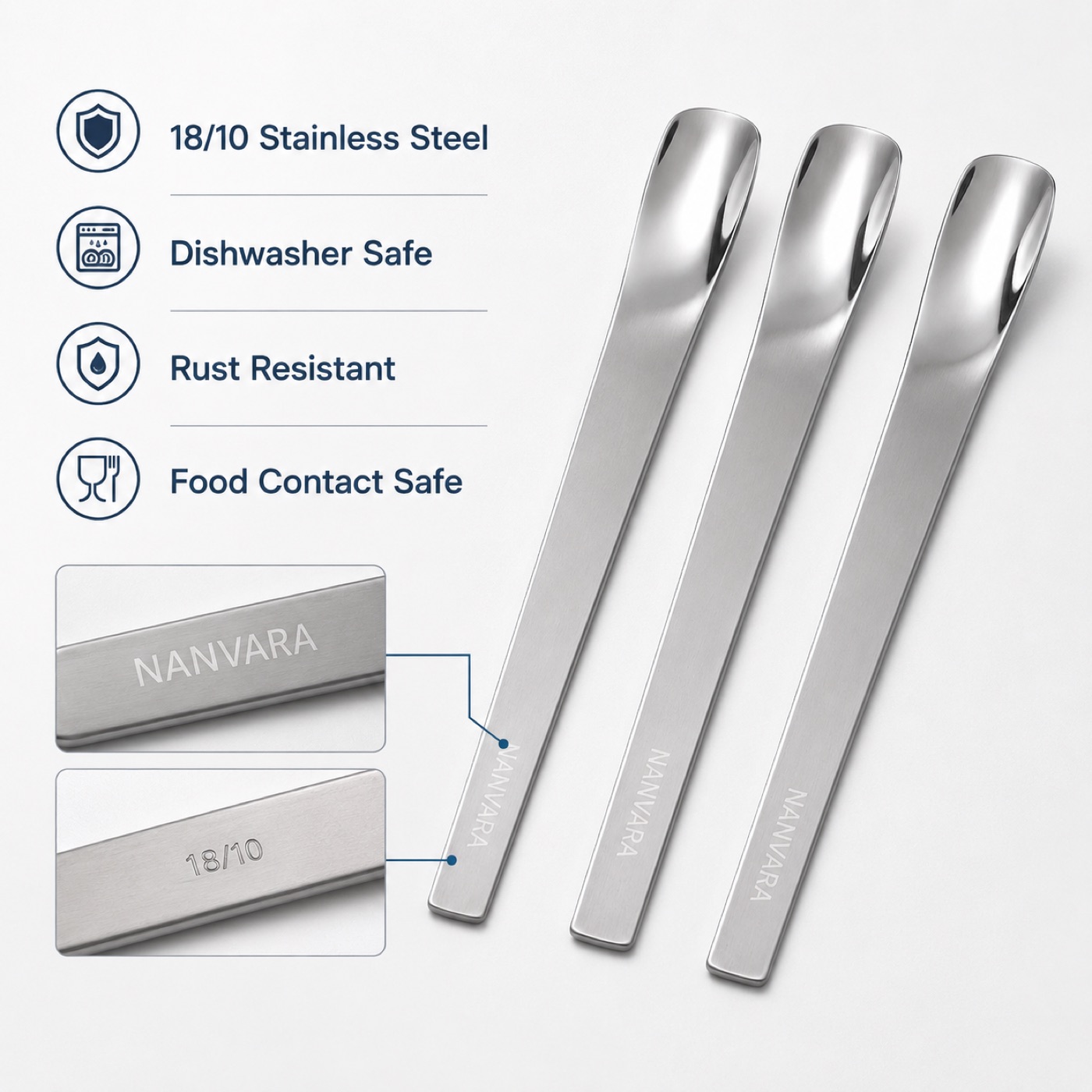 18/10 stainless steel material image